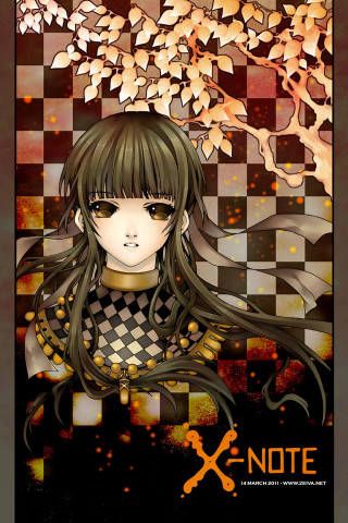 Girl long hair checkered dress - dress free wallpaper for mobile