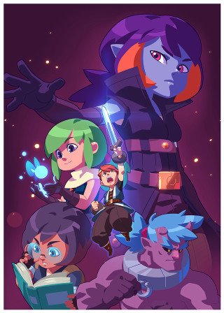 Cartoon characters group purple background 7 - diego gisbert llorens free wallpaper for mobile