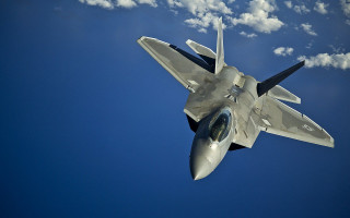 Fighter jet flying blue sky 2 - a fighter free wallpaper
