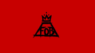 Red background black crown fob - album cover free wallpaper for desktop