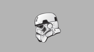 Star wars helmet gray background - helmet free wallpaper