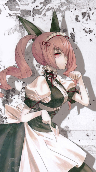 Woman pink hair green dress - pink hair free wallpaper for mobile