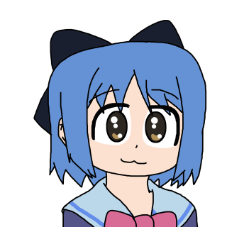 Cartoon character blue hair bow 2 - kyoani free wallpaper