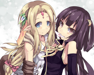 Anime girls long hair blue 7 - cicely free wallpaper