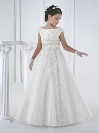 Young girl white dress gloves - a white wall free wallpaper for mobile