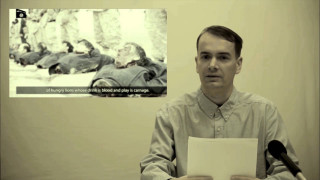 Man holding paper microphone soldiers - vfx free wallpaper for desktop