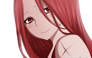 Red haired girl sad seductive - seductive smile free wallpaper