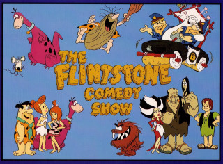 Flintstones cartoon poster tv show - underground comix free wallpaper for desktop