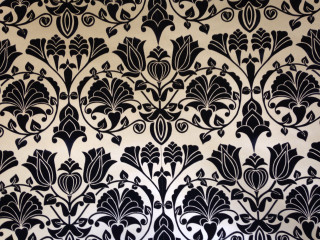 Black white floral wallpaper design 4 - floral free wallpaper