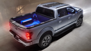 Silver truck blue light white - a silver truck free wallpaper