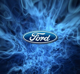 Ford logo blue background smoke - the front free wallpaper for tablet