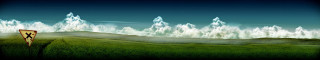 Grassy field sign mountain cloudy - a sky free wallpaper for desktop