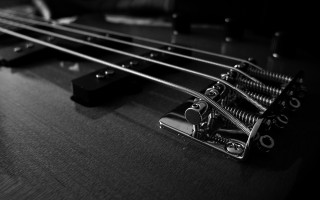 Guitar closeup black background black 2 - grunge free wallpaper