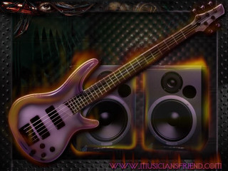 Purple bass guitar flame background - anton graff free wallpaper