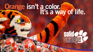 Mascot football helmet banner orange - orange free wallpaper for desktop