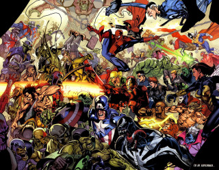 Avengers group characters together hero - a group together free wallpaper