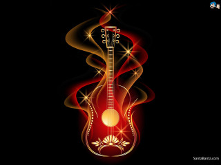 Guitar flame pattern body neck - a guitar free wallpaper