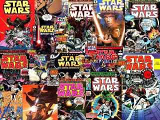 Star wars comics collage logo - the cover free wallpaper