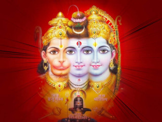 Deities red background white border - a painting free wallpaper