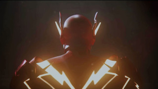 Man suit glowing lights face - cinematic lightning free wallpaper