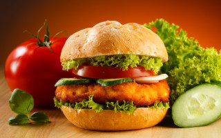 Sandwich lettuce fresh delicious appetizing - tomato free wallpaper