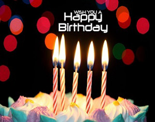 Birthday cake lit candles happy 3 - a birthday cake free wallpaper for desktop