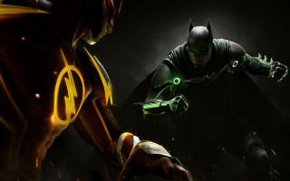 Batman greenlantern fight darkroom blackbackground 2 - a yellow light free wallpaper