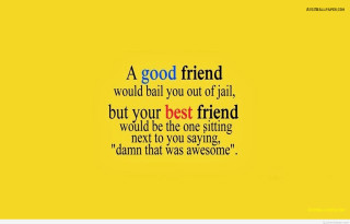 Yellow background quote good friend - the movie free wallpaper for desktop