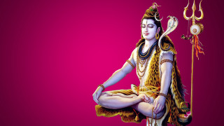 Woman lotus position staff fire - divine free wallpaper