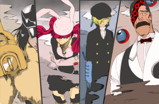 Anime characters expressions hair styles 3 - a top hat free wallpaper