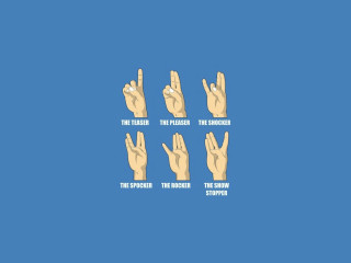Proper hand gestures poster image - an illustration free wallpaper for desktop