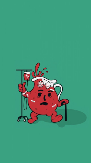 Cartoon character sign red substance - alberto seveso free wallpaper