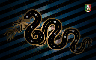 Black gold snake stars tail - snake free wallpaper