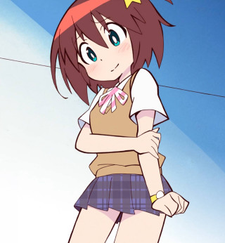 Girl star head skirt body - official free wallpaper for tablet