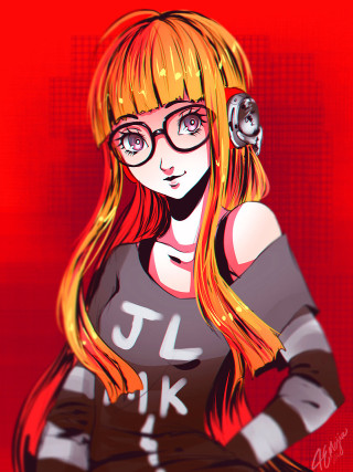 Girl glasses gun drawing art - artgerm free wallpaper for mobile