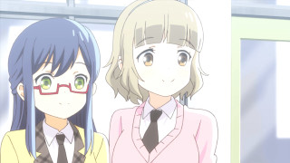 Anime girls glasses suits friends - a suit free wallpaper