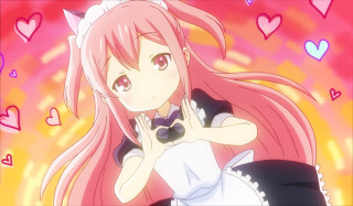 Girl pink hair white dress 5 - kawaii free wallpaper for desktop