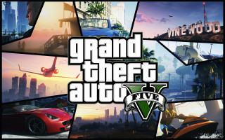 Gta5 collage plane city beach - in gta v free wallpaper