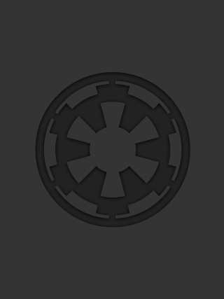Star wars symbol holography monochrome - ambient free wallpaper for mobile