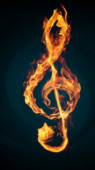Fire blue ember digital flame - funk art free wallpaper for mobile