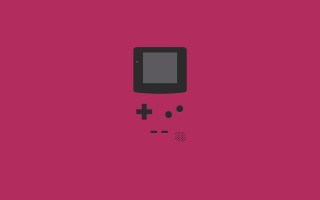 Pink background gameboy cross screen - pixel art free wallpaper