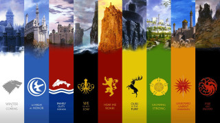 Dragon castle banners logos gameofthrones - game free wallpaper