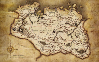 World warcraft map mountains lakes - smaller free wallpaper