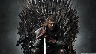 Man sitting iron throne sword 5 - game free wallpaper
