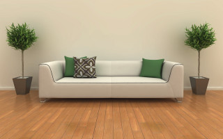 Couch plants pillow back sides - hard free wallpaper