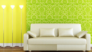 Couch green wall lamps lamppost - a green wall free wallpaper for desktop