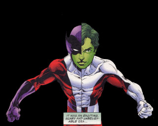 Man red white suit sign - his chest free wallpaper