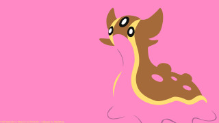 Cartoon deer pink background brown - a yellow tail free wallpaper for desktop