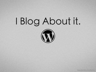 Wordpress logo i blog conceptual - a gray background free wallpaper