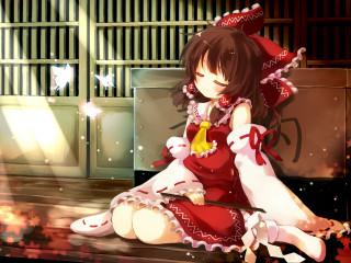 Girl red dress table knife - a knife free wallpaper